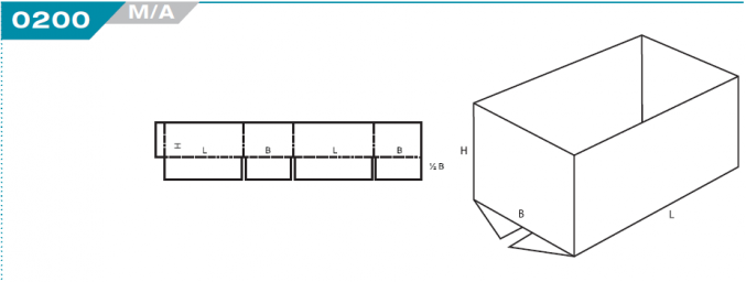 0200 Half Slotted Container (HSC)