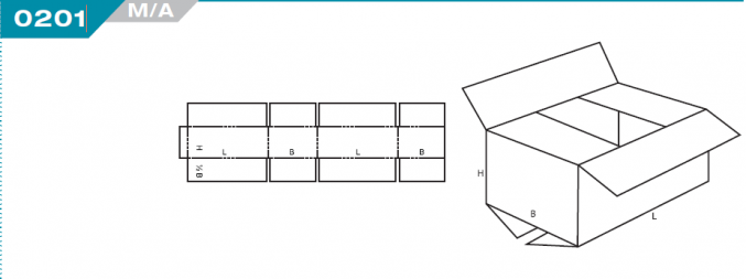 0201 Regular Slotted Container (RSC)