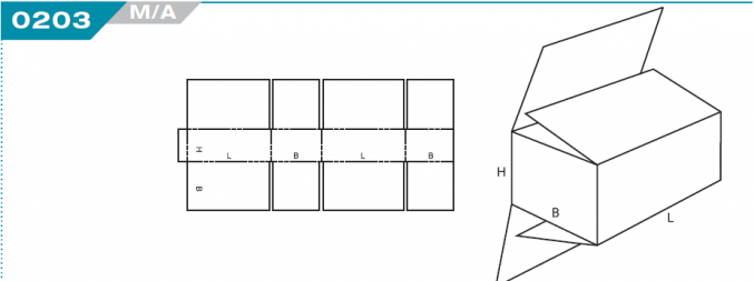 0203 Full Overlap Slotted Container (FOL)