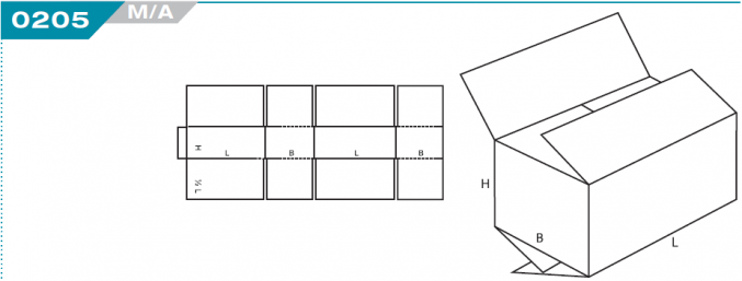 0205 Center Special Overlap Slotted Container (CSO)