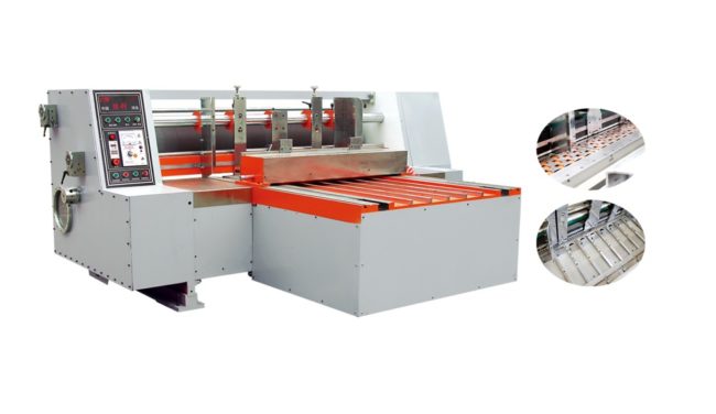 Corrugated box rotary die cutting machine