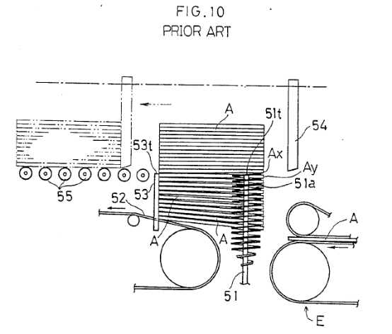 prior art of corrugated box stacking machine